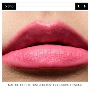 MAC  Lustreglass Sheer-Shine Lipstick DISCONTINUED Shade “Oh Goodie”